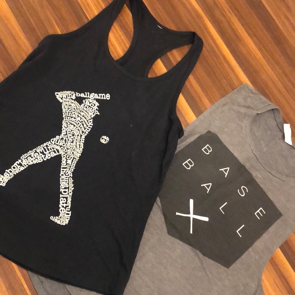 Lot of 2 tanks for a Baseball Mom!